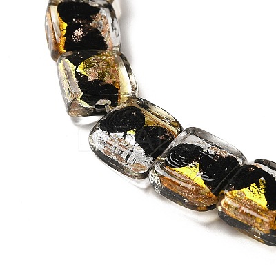 Handmade Gold Foil and Silver Foil Lampwork Beads FOIL-C001-01B-09-1