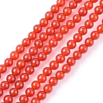 Natural Carnelian Beads Strands X-G-C076-4mm-2A-1