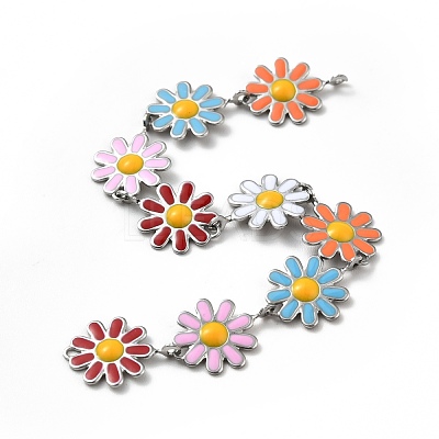 304 Stainless Steel Flower Link Chains CHS-C004-03P-1