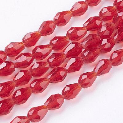 Glass Beads Strands GLAA-R024-6x4mm-14-1