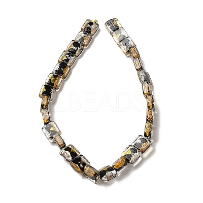 Handmade Gold Foil and Silver Foil Lampwork Beads FOIL-C001-01B-09-1