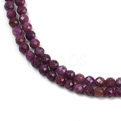 Natural Ruby Beads Strands G-C181-B06-02-1