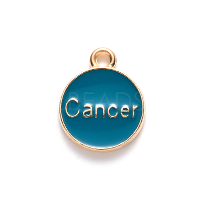 Alloy Enamel Pendants X-ENAM-S124-01B-05D-1