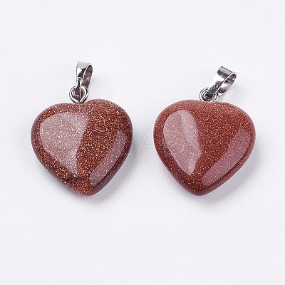 Synthetic Goldstone Pendants G-G956-B15-FF-1