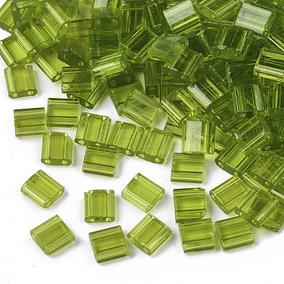 2-Hole Glass Seed Beads SEED-T003-01C-07-1