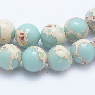 Synthetic Imperial Jasper Beads Strands X-G-F531-8mm-H03-1