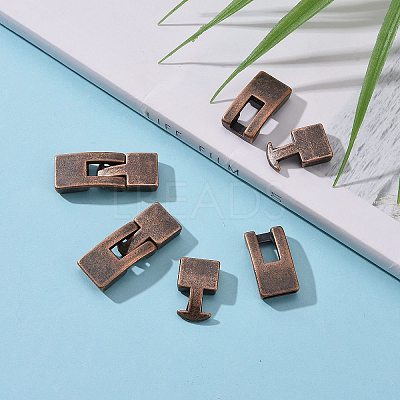 Tibetan Style Snap Lock Clasps RLF11313Y-NF-1