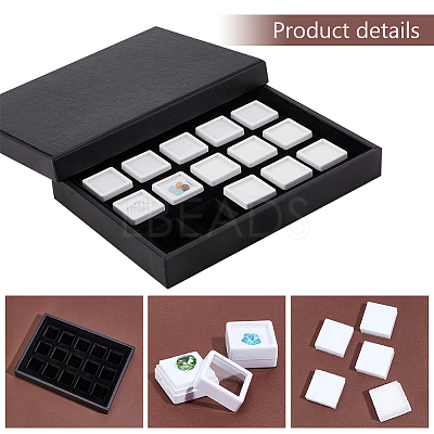 Rectangle Paper Loose Diamond Organizer Trays CON-WH0095-80-1