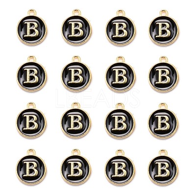 Golden Plated Alloy Charms X-ENAM-S118-02B-1