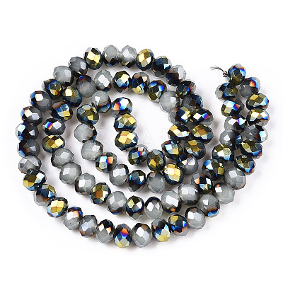 Electroplate Glass Beads Strands EGLA-A034-J6mm-S06-A-1