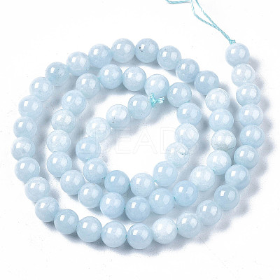 Natural Chalcedony Beads Strands G-S333-12mm-004-1
