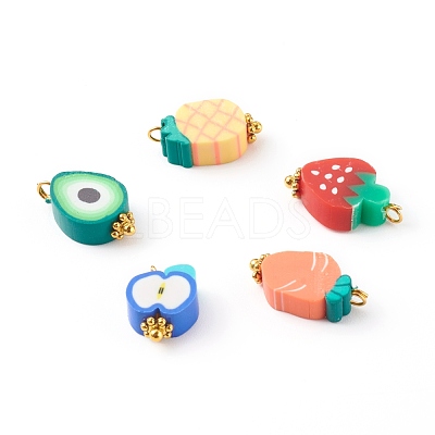 Polymer Clay Pendants PALLOY-JF00684-1