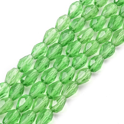 Glass Beads Strands X-GLAA-R024-6x4mm-6-1