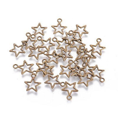 Tibetan Style Alloy Charms MLF10651Y-NF-1