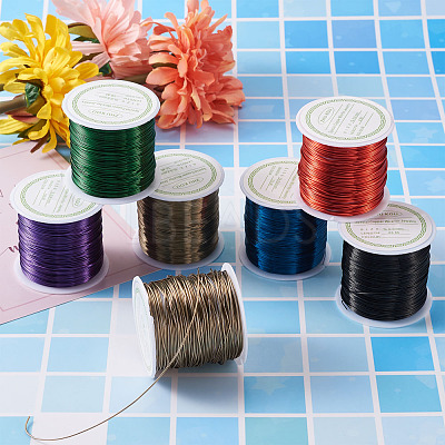 Round Copper Beading Wire for Jewelry Making YS-TAC0004-0.5mm-06-1