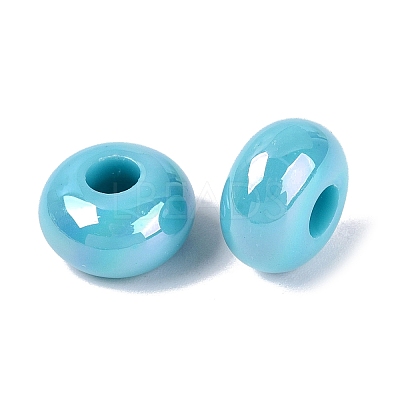 Opaque Acrylic European Beads OACR-E033-19C-1