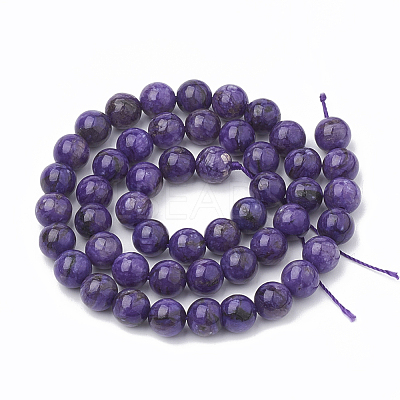 Natural Chalcedony Beads Strands G-S333-10mm-011-1