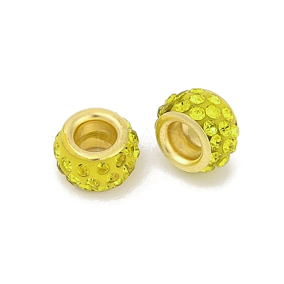 Alloy Rhinestone Clay Pave Beads ALRI-D300-04G-02-1