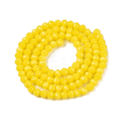 Opaque Solid Color Imitation Jade Glass Beads Strands LS-EGLA-A044-P4mm-D04-1