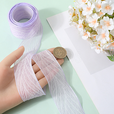 Polyester Pleated Ribbons SRIB-WH20020-005F-1