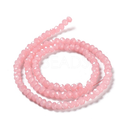 Baking Paint Imitation Jade Glass Bead Strands DGLA-A034-J4MM-A3-1