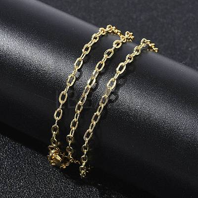 2.2MM Brass Cable Chain Necklaces for Women KK-CBA2293-09G-1