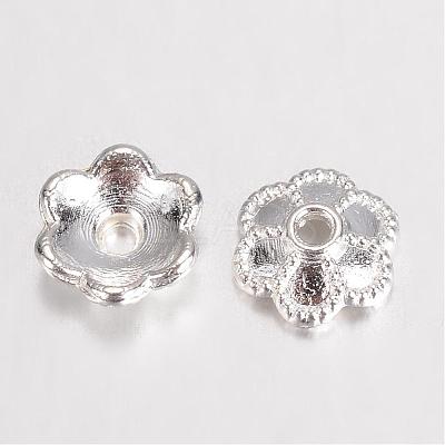 Alloy Bead Caps Enamel Settings PALLOY-D348-07S-1