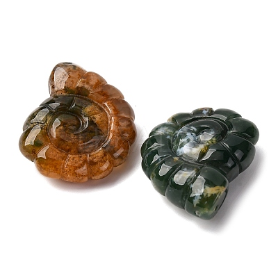 Natural Indian Agate Pendants G-NH0065-01J-1