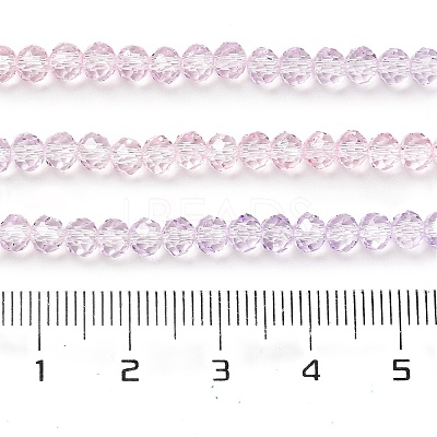 Transparent Painted Glass Beads Strands X1-DGLA-A034-T3mm-A05-1