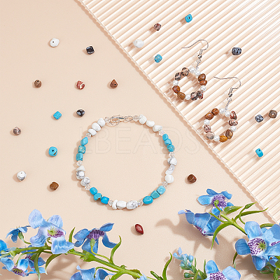 Natural & Synthetic Mixed Gemstone Beads G-AR0001-09-1