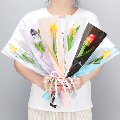 120Pcs 6 Colors OPP Gift Bags ABAG-NB0001-34-1