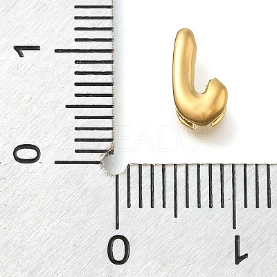Ion Plating(IP) 304 Stainless Steel Slide Charms STAS-B075-37G-J-1