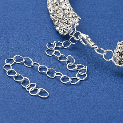 Crystal Rhinestone Choker Necklaces LS-NJEW-L176-02S-1