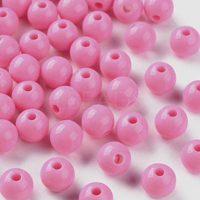 Opaque Acrylic Beads MACR-S370-C8mm-A02-1