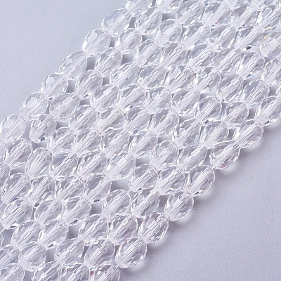 Glass Beads Strands GC890Y-3-1