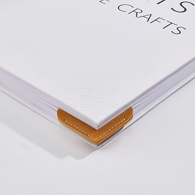 16Pcs 16 Style PU Imitation Leather Bookmarks FIND-GL0001-38-1