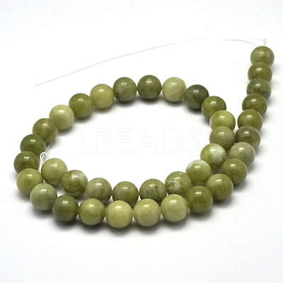 Natural Chinese Jade Beads Strands X-G-F363-10mm-1