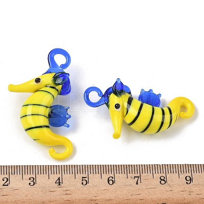 Handmade Lampwork Pendants LAMP-S068-08I-1