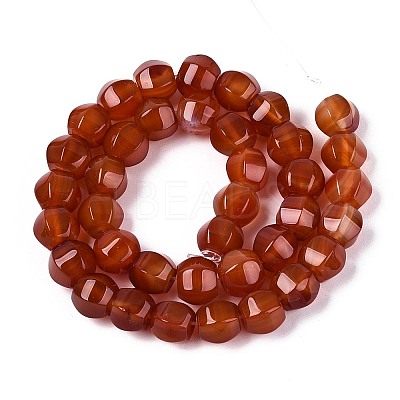 Dyed Natural Agate Beads Strands G-T144-50A-04-1