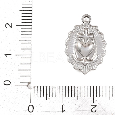 304 Stainless Steel Pendants STAS-D264-06B-P-1