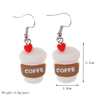 Food Theme Resin Dangle Earrings FS-WGC167F-14-1