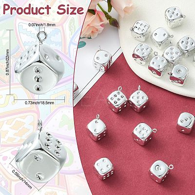 Plating Acrylic Pendants OACR-CJC0005-05-1