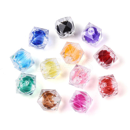 Transparent Acrylic Beads OACR-Q197-03-1