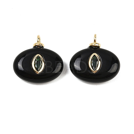 Natural Black Onyx(Dyed & Heated) Pendants X-KK-B157-42H-10-1