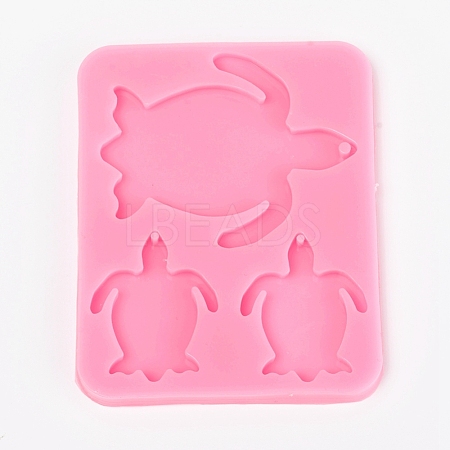 Sea Turtle Silicone Pendant Molds AJEW-WH0022-26-1