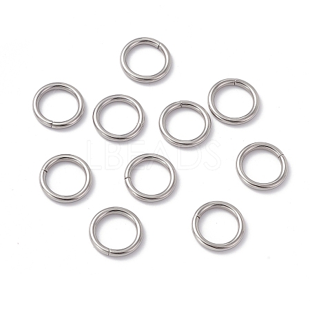 Non-Tarnish 304 Stainless Steel Open Jump Rings STAS-C040-01F-P-1