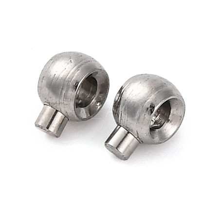 304 Stainless Steel Crimp Beads STAS-P373-02P-1
