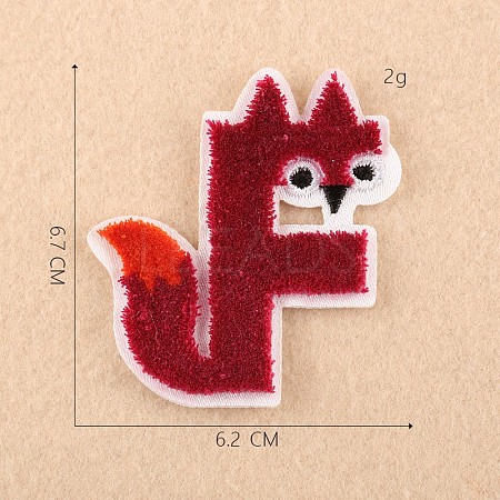 Computerized Embroidery Cloth Iron on/Sew on Patches DIY-F030-08F-1