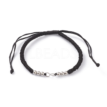 Adjustable Braided Polyester Cord Bracelet Making AJEW-JB00849-04-1