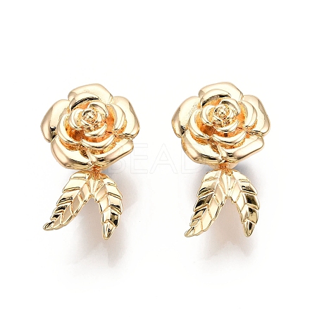 Magnetic Brass Clip on Earring Findings KK-G436-05G-1